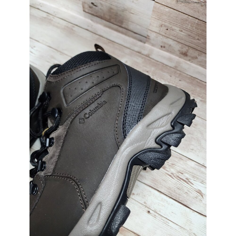 Columbia Newton Ridge 2 Boot Mens 9.5 Mid Brown Leather Hike Waterproof BM3970 - Picture 7 of 9